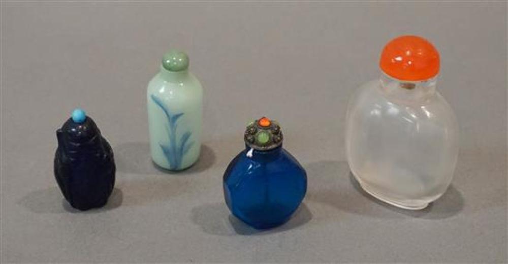 FOUR CHINESE CLEAR AND COLORED