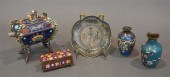 FOUR CHINESE CLOISONNé ENAMEL