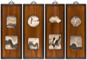 FOUR CHINESE DREAMSTONE AND FI