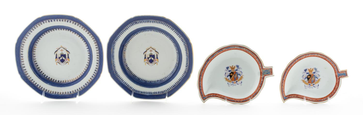 FOUR CHINESE EXPORT ARMORIAL