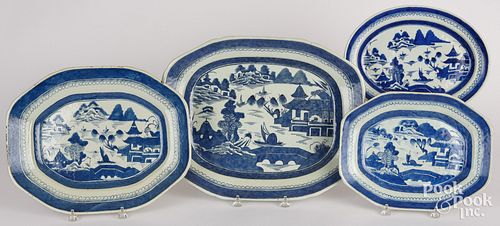 FOUR CHINESE EXPORT CANTON