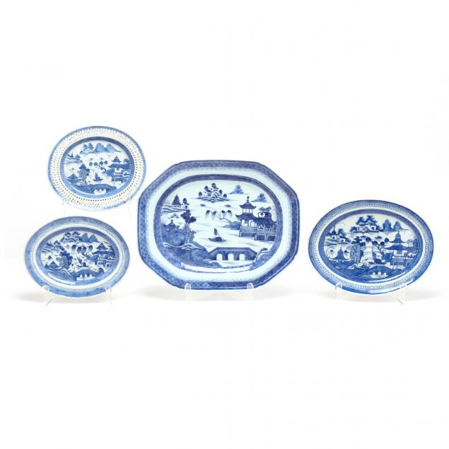 FOUR CHINESE EXPORT CANTON