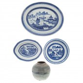 FOUR CHINESE EXPORT PORCELAIN