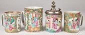 FOUR CHINESE EXPORT PORCELAIN