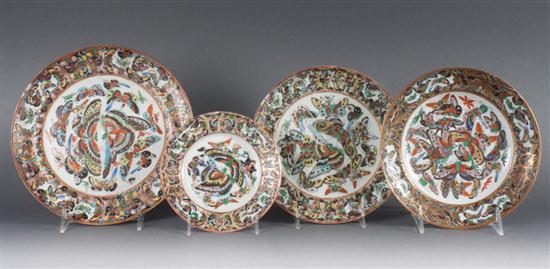 Four Chinese Export porcelain