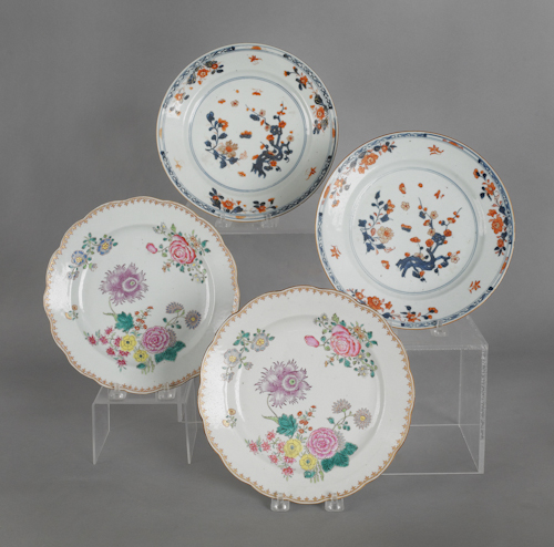 Four Chinese export porcelain