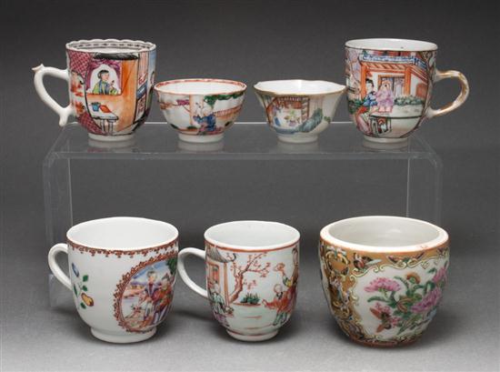 Four Chinese Export porcelain