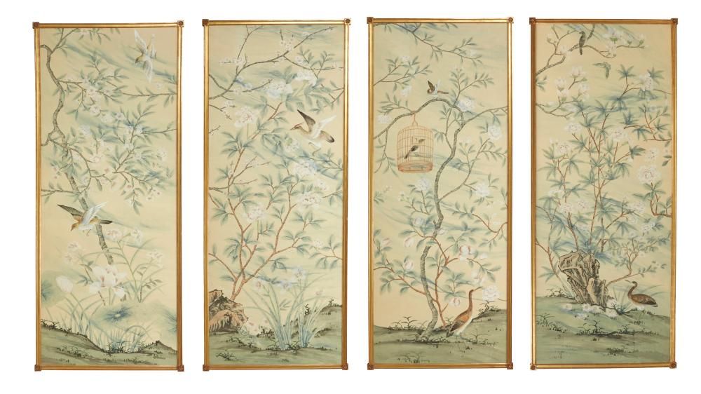 FOUR CHINESE EXPORT-STYLE PAINTED