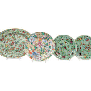 Four Chinese Famille Rose Porcelain