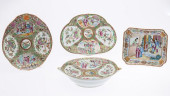 FOUR CHINESE FAMILLE ROSE SERV