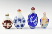FOUR CHINESE GLASSWARE SNUFF B