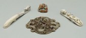 Four Chinese hardstone carving