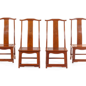 Four Chinese Hardwood Dining
