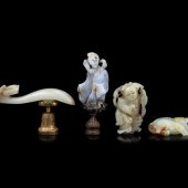Four Chinese Jade Carvings
Qin