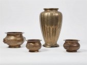 FOUR CHINESE METALWARE TABLE V