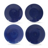 FOUR CHINESE MONOCHROME BLUE G