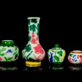 Four Chinese Multi-Colored Ove