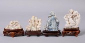 FOUR CHINESE OPAL CARVINGSFOUR