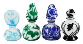 FOUR CHINESE PEKING GLASS PERF