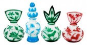 FOUR CHINESE PEKING GLASS PERF