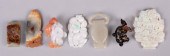 FOUR CHINESE PENDANTS, THREE C