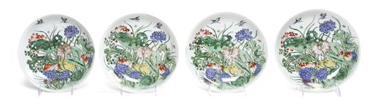 Four Chinese Porcelain Dishes