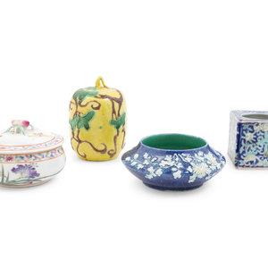 Four Chinese Porcelain Scholar's
