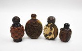 FOUR CHINESE SNUFF BOTTLES: 1-