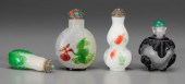 Four Chinese snuff bottles, al