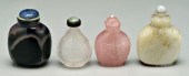 Four Chinese snuff bottles: on