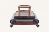 FOUR CHINESE WOOD STANDSThe fi