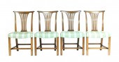 FOUR CHIPPENDALE STYLE SIDE DI