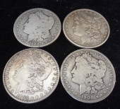 FOUR CIRCULATED MORGAN 90% SIL