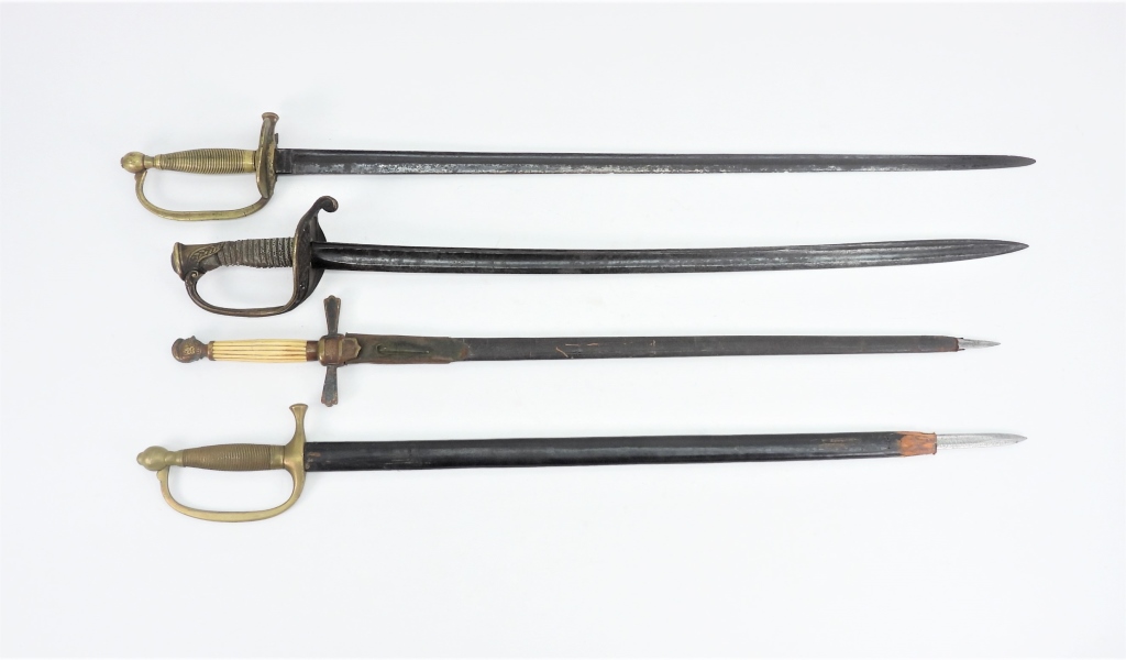 FOUR CIVIL WAR-ERA SWORDS A Model