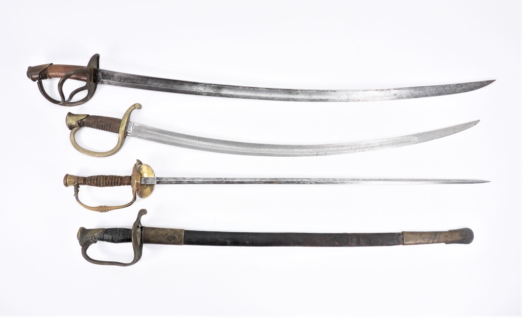 FOUR CIVIL WAR-ERA SWORDS A Model