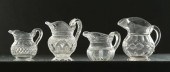 FOUR CLEAR CUT CREAMERS.  Amer