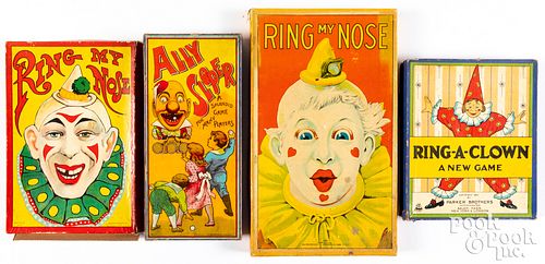 FOUR CLOWN RING TOSS GAMESFour