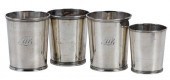 FOUR COIN SILVER JULEP CUPSAme