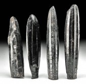 FOUR COLIMA OBSIDIAN CORES**Or
