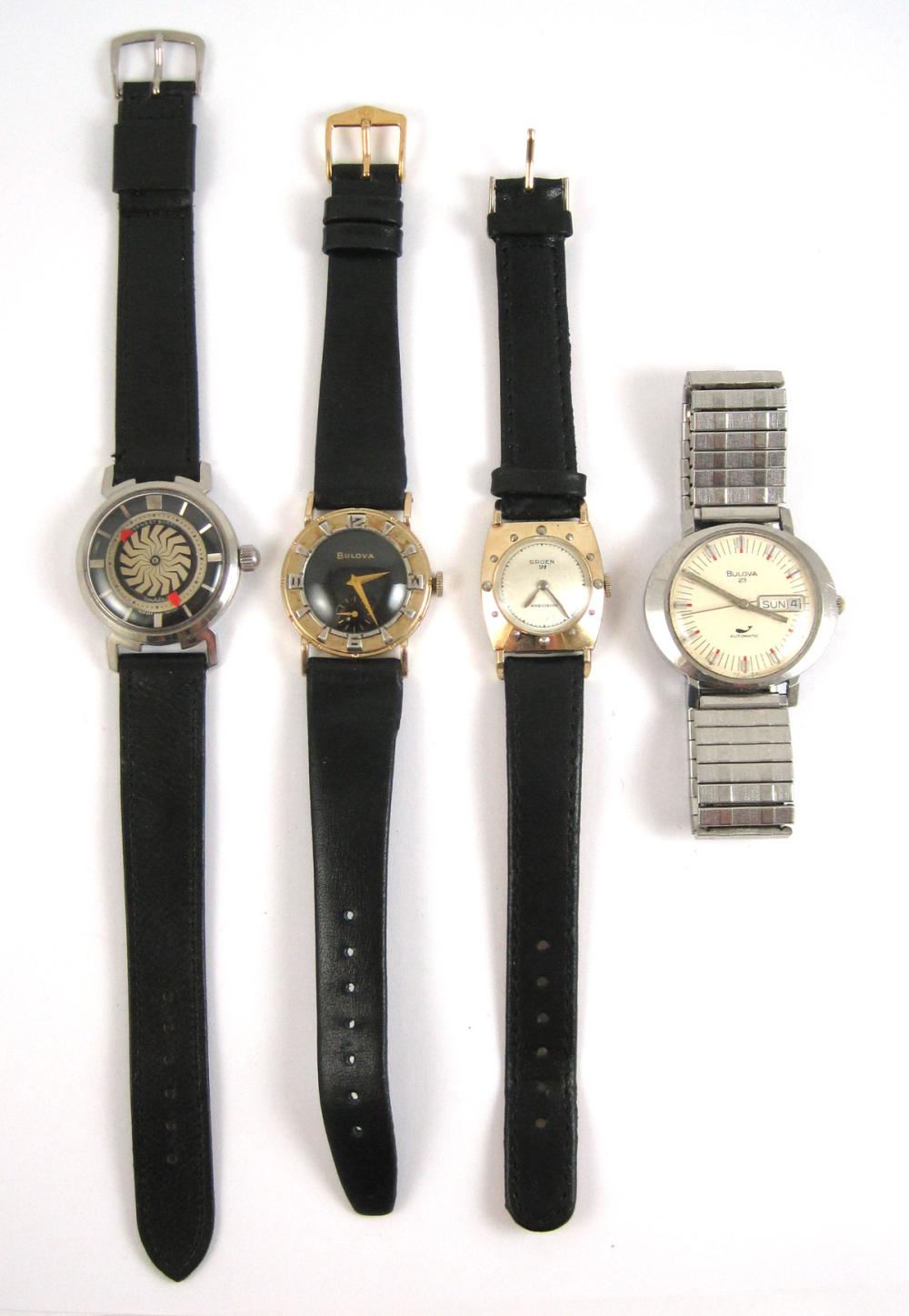 FOUR COLLECTIBLE WRIST WATCHES: