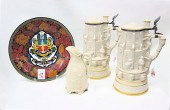 FOUR COLLECTIBLES: pair Mettla