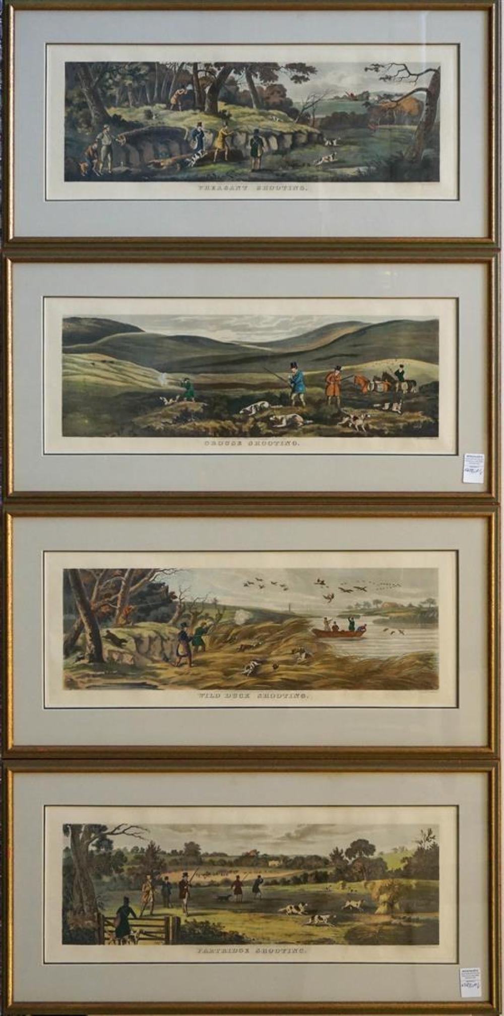 FOUR COLOR ENGRAVINGS, WILD DUCK,