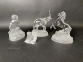 FOUR COLORLESS GLASS CABINET I