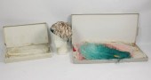Four coloured ostrich feather