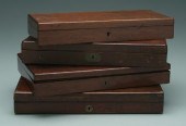 Four Colt Revolver wooden case