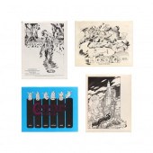 FOUR COMIC BOOK ART PORTFOLIOS