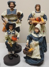 FOUR COMPOSITE PILGRIM DOLLSFo