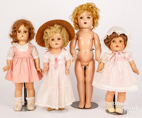 FOUR COMPOSITION DOLLSFour
