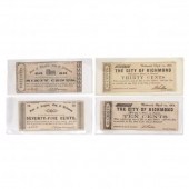 FOUR CONFEDERATE FRACTIONAL NO