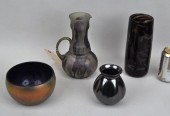 FOUR CONTEMPORARY ART GLASS WA